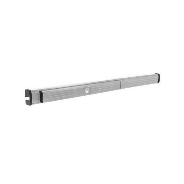 1295 Push Pad Rim Panic Exit Device - Cylinder Dogging, C-Type Strike, 48, Satin Aluminum